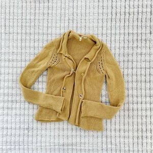 Anthropologie Moth Forever Garden 100% Wool Cardigan